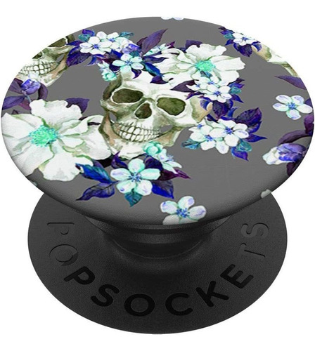 Patron De Craneo - Calaveras Con Muchas Flores Popsockets 