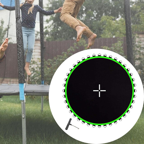Matín De Reemplazo De Trampolín Cojín Verde 48 Hebilla