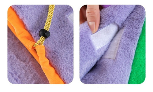 Mochila De Felpa Para Niños Ins Style Koromi Cinnamoroll Color Blanco Diseño De La Tela Lisa