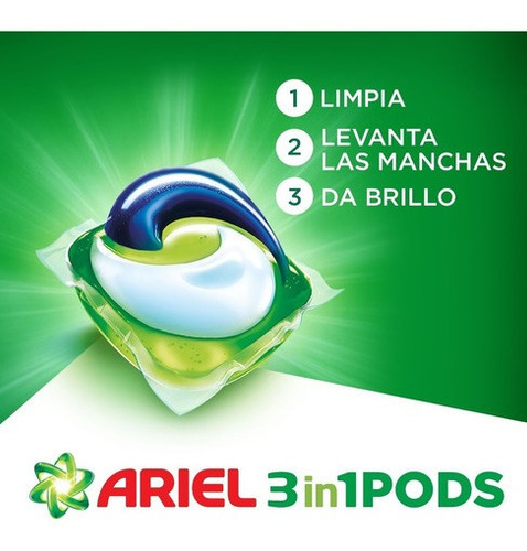 Jabón En Cápsulas Ariel Pods - 16 Unidades