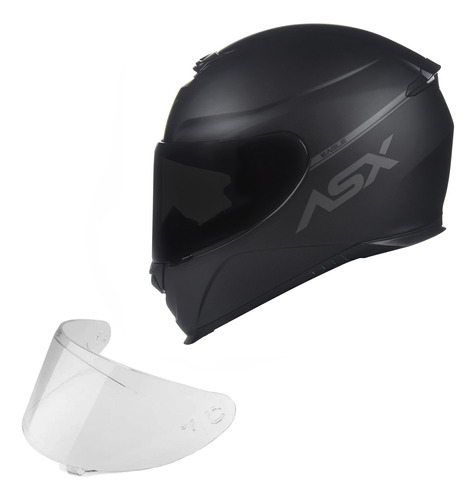 Oferta Aqui Capacete Asx + Viseira Moto Masculino E Feminino