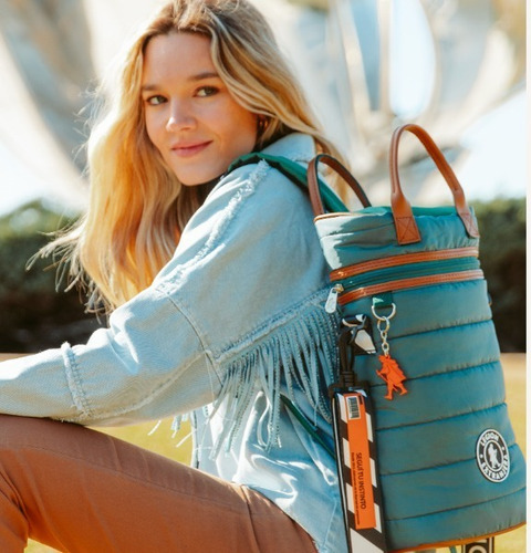Mochila Matera Diamond Pop Verde Petroleo