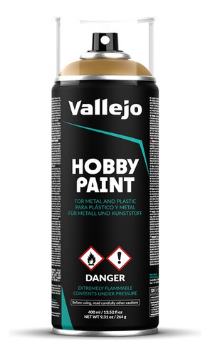 Vallejo Hobby Paint 400ml Pintura Acrilica Color Amarillo Desierto 28.015