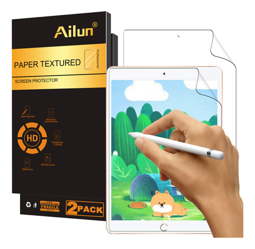 Ailun Protector Pantalla Texturizado Papel Para iPad 9 8 7 [