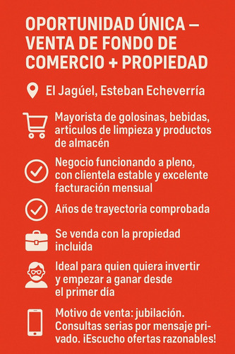 Mayorista De Golosinas, Almacén, Limpieza Y Bebidas