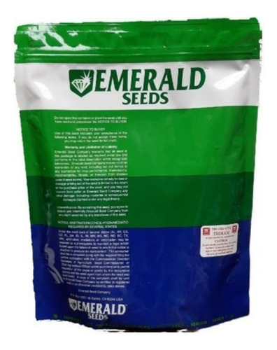 Semilla De Calabaza Grey Zuchini 1lb Bolsa Hortaliza Emerald