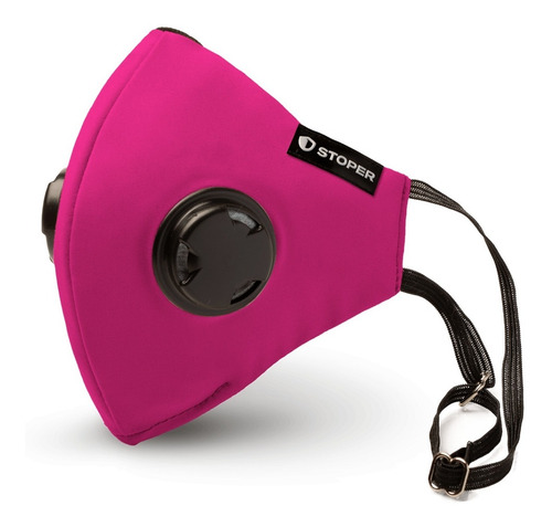 Imagen 2 de 10 de Barbijo No Transpira - Super Fresco Premium Verano 2v Fucsia