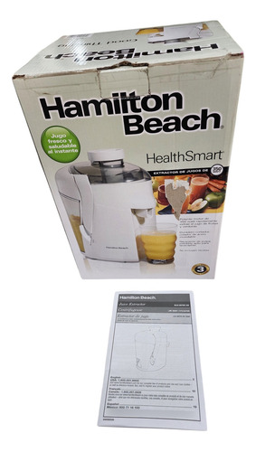 Extractor De Jugos Hamilton Beach Health Smart 127v Blanco (Usado)
