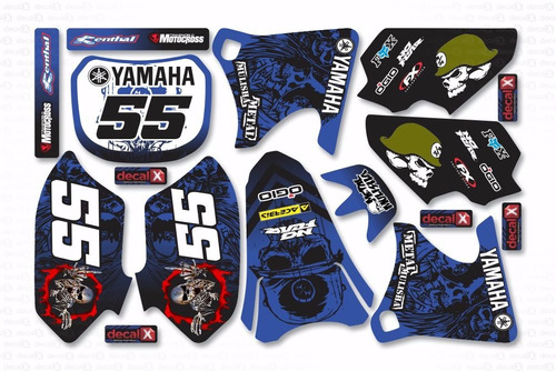 Kit Adesivo Compatível Trilha Yamaha Yz 250 426 2001 Mt019