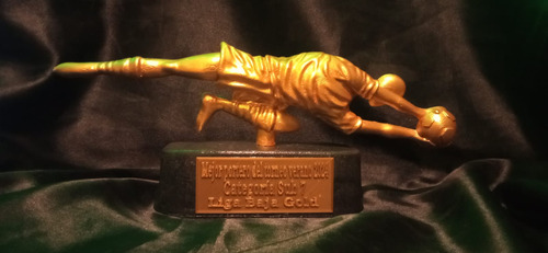 Trofeo Fut-bol Portero Atajando El Balón