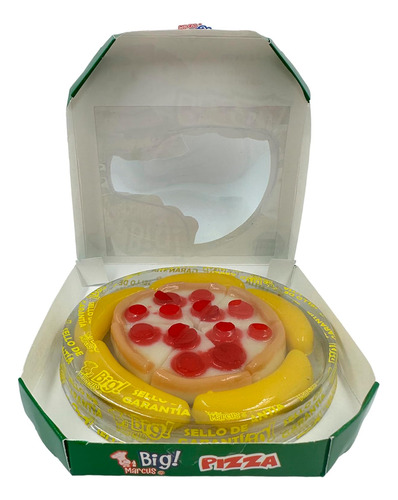 Mini Gomita Pizza Sabor A Fresa Piña Y Mango Big Marcus 85g