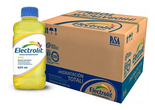 Electrolit Suero Rehidratante Sabor Piña 625ml (12 Pack)