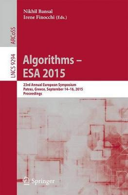 Libro Algorithms - Esa 2015 - Nikhil Bansal