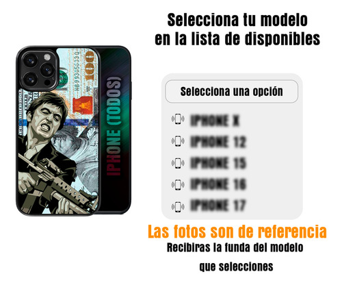 Funda Para Iphone (todos) Diseño De Scar-face Montana Iphone 11 Max
