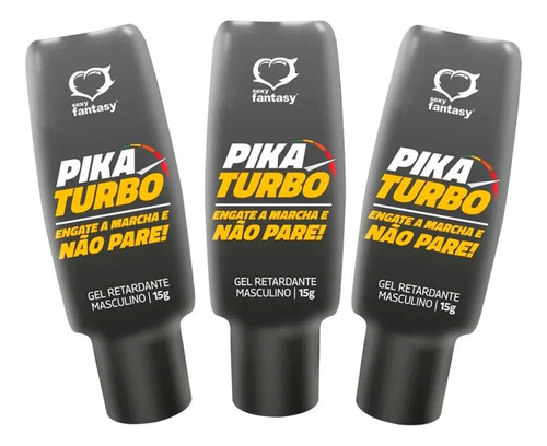 Gel Intimo Lubricante Prolonga Placer Pika Turbo Pack X 3 Un