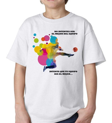 Remera De Niño Frase Futbol Pelota Diseño Ball