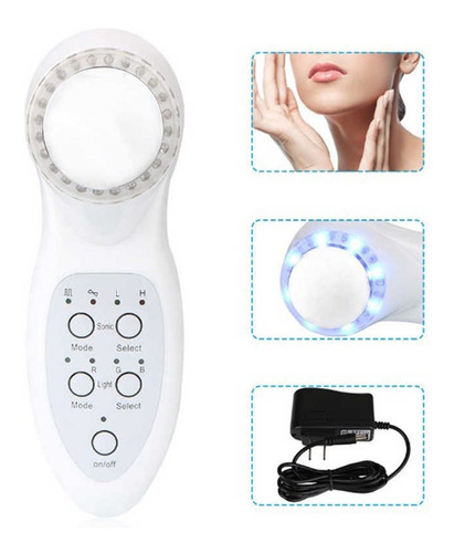 Masajeador Ultrasonico Led Fototerapia Antiarruga Acne 