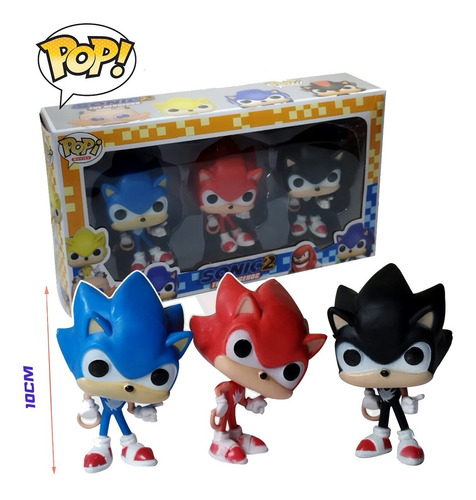 Funko Pop Figuras Sonic Juguetes Set De Regalo Para Niños