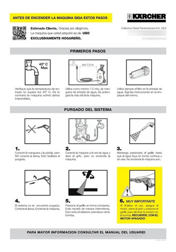 Imagen 4 de 8 de Hidrolavadora Karcher K3 Premium 120 Bar Presion 1600 Watts