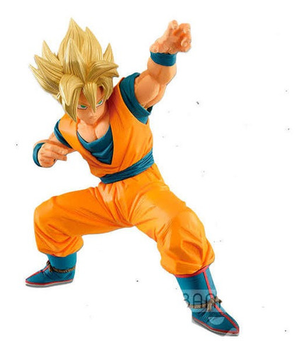 Goku Super Sayayin En Pose De Pelea Original Bandai 20cms | Envío gratis