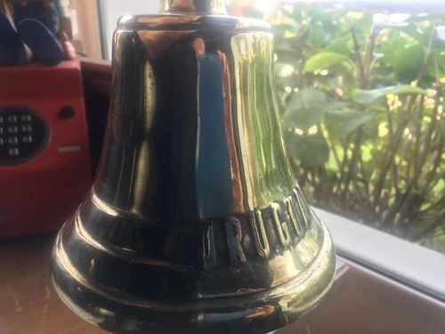 Campana Estilo Antigua 22 Cm Bronce Gran Sonido Uruguay