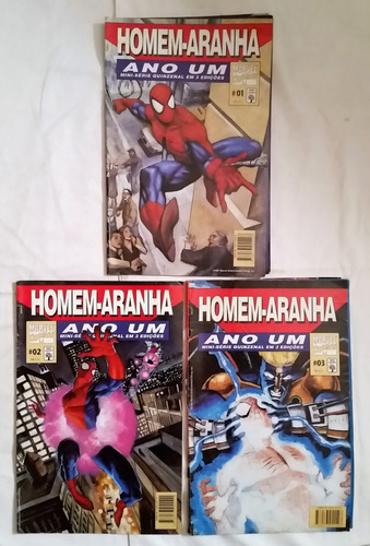 Tk0b Hq Marvel Homem Aranha Ano Um Mini Série 3 Edições