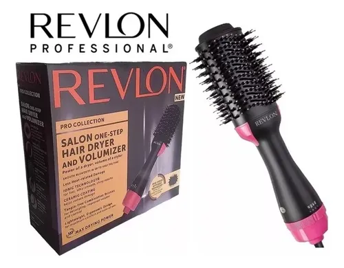 revlon - Cepillo secador de pelo en una caja, estuche rígido para secador  de pelo y voluminizador de un solo paso Revlon Original 1.0, Aviso: Esta