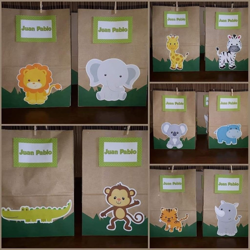 Imagen 4 de 6 de 10 Bolsitas Sorpresitas Animales De La Granja Y De La Selva