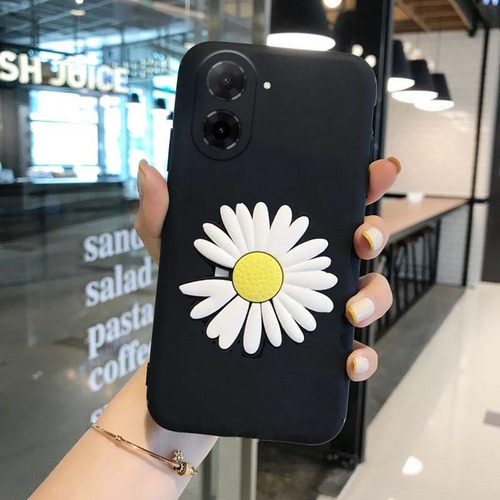 Funda Para Redmi A5 A3x Suave Silicona Crisantemo+mica