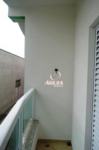 Cobertura Totalmente Mobiliada Com 2 Dormitórios À Venda, 70m² + 70m² Por R$ 563.900 - Vila Pires - Santo André/sp - Co0968