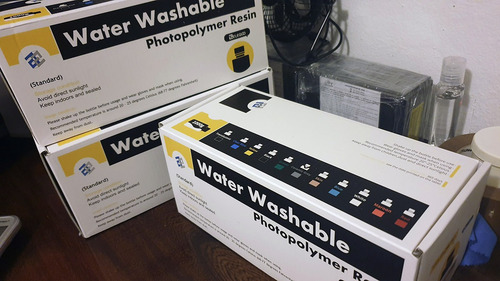 Imagen 3 de 4 de Resina Elegoo 3d Lavable Con Agua Para Impresion 3d Gris 1kg