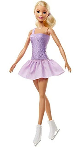 Barbie Muñeca De Patinaje Artístico Vestida En Traje Morado