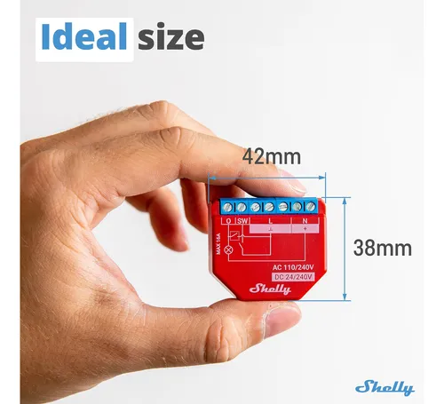 Shelly Plus 1pm Ul - Interruptor De Relé Inteligente Wifi .