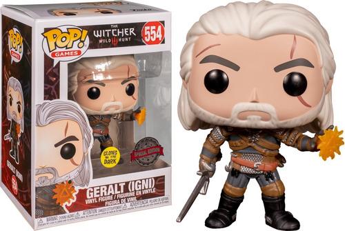 Funko Pop! Games #554 The Witcher Geralt (igni) Exclusivo