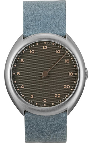 Reloj De Pulso Slow O10 Unisex Azul Plata Negro