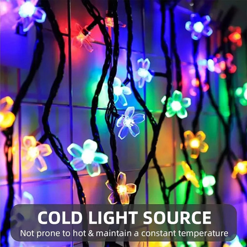 Cadena De Luces De Flor De Cerezo De 5 M A Prueba De Agua