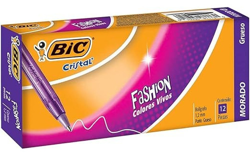 Esfero Bic Fashionshimmers X 12 - Unidad a $1400