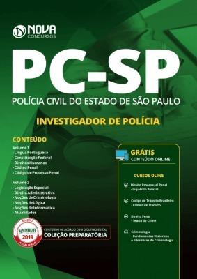 Apostila Policia Civil Sao Paulo 2019 Investigador Pc Sp