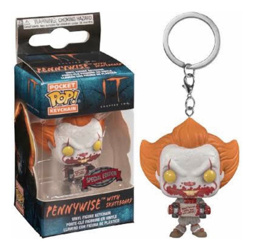 Funko Pop Keychain: Pennywise Skateboard Special Edition