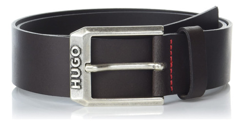 Hugo Cinturón De Cuero Con Hebilla Con Logotipo Para Hombr.