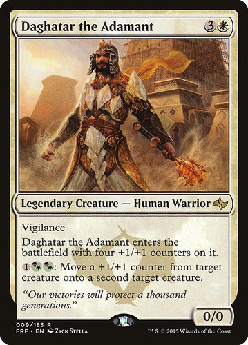 Carta Magic Daghatar The Adamant X4 Playset Fate Reforged