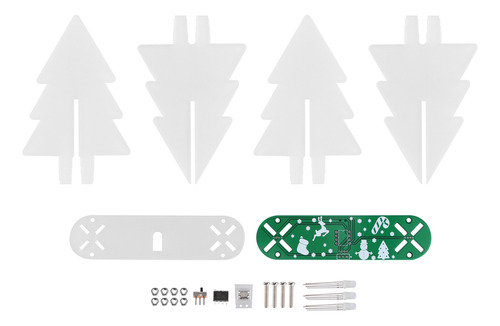 Kit De Circuito De Árbol De Navidad Led Electrónico Tridimen