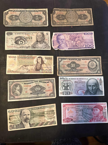 Colección De Billetes Mexicanos