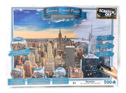 Rompecabezas 4d Puzzle Manhattan Raspa Y Cambia 500 Pz