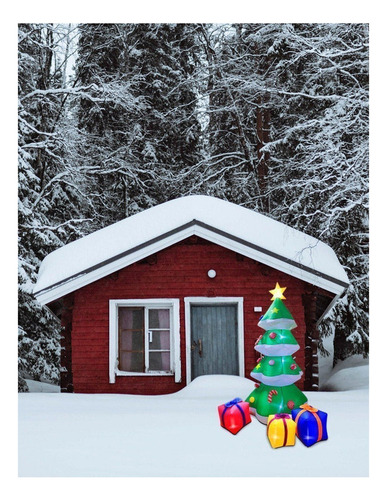 Luz Led Inflable De Pino Navideño For Exteriores De 2,1 M
