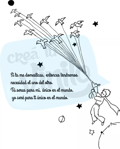 El Principito Frase Vinilos Decorativos Infantilesglobos Inf