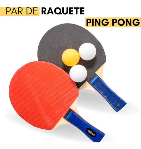 Kit Tenis De Mesa Ping Pong+redinha 3 Bolinhas Raquetes 