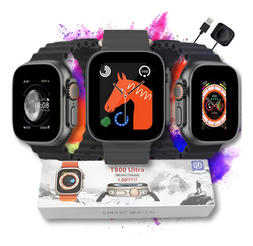 Relógio Inteligente Smartwatch T800 Ultra Série8 Amoled 2.02