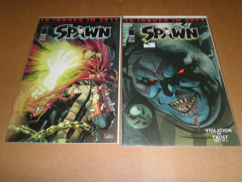 Spawn Lote #210-219 Completo Firmado Michael Golden Ingles