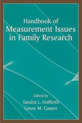 Libro Handbook Of Measurement Issues In Family Research -...